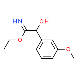 Benzeneethanimidic acid,-alpha--hydroxy-3-methoxy-,ethyl ester (9CI) Structure