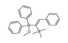 (E)-methoxydiphenyl(2-phenyl-1-(trimethylsilyl)vinyl)silane结构式