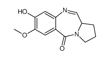 (11aS)-7-Methoxy-8-hydroxy-2,3,5,11aβ-tetrahydro-1H-pyrrolo[2,1-c][1,4]benzodiazepine-5-one structure