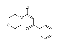 3-chloro-3-morpholin-4-yl-1-phenylprop-2-en-1-one Structure