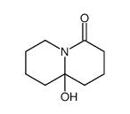 1,2,3,6,7,8,9,9a-Octahydro-9a-hydroxy-4H-chinolizin-4-on Structure