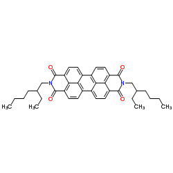 N,N'-Bis(2-ethylhexyl)-3,4,9,10-perylenetetracarboxylic Diimide structure