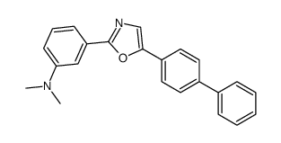 N,N-dimethyl-3-[5-(4-phenylphenyl)-1,3-oxazol-2-yl]aniline Structure