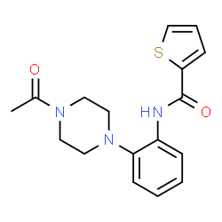 N-[2-(4-acetylpiperazin-1-yl)phenyl]thiophene-2-carboxamide Structure