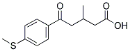 3-METHYL-5-OXO-5-(4-THIOMETHYLPHENYL)VALERIC ACID structure