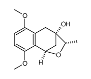 (2S,4R,9S)-4,2-epoxymethano-5,8-dimethoxy-9-methyl-1,2,3,4-tetarhydronaphthalen-2-ol Structure