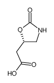 [(5S)-2-oxo-1,3-oxazolidin-5-yl]acetic acid Structure