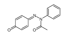 acetic acid-[(4-oxo-cyclohexa-2,5-dienylidene)-phenyl-hydrazide]结构式