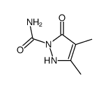 3-Pyrazoline-1-carboxamide,3,4-dimethyl-5-oxo- (5CI)结构式