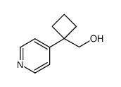 (1-pyridin-4-yl-cyclobutyl)-methanol结构式