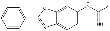 N-(2-phenylbenzo[d]oxazol-6-yl)acetamidine结构式