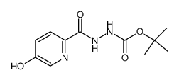 N'-(5-hydroxy-pyridine-2-carbonyl)-hydrazinecarboxylic acid tert-butyl ester Structure