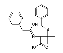 (2S)-3-benzylsulfanyl-3-methyl-2-[(2-phenylacetyl)amino]butanoic acid Structure