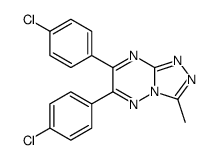 6,7-Bis(4-chlorophenyl)-3-methyl-1,2,4-triazolo(4,3-b)(1,2,4)triazine结构式