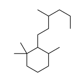 1,1,3-trimethyl-2-(3-methylhexyl)cyclohexane Structure