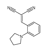 2-[(2-pyrrolidin-1-ylphenyl)methylidene]propanedinitrile Structure