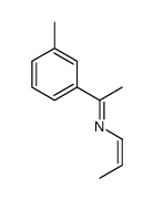 1-(3-methylphenyl)-N-prop-1-enylethanimine Structure