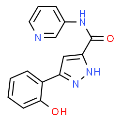 3-(2-hydroxyphenyl)-N-(3-pyridinyl)-1H-pyrazole-5-carboxamide结构式