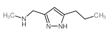 Methyl-(5-propyl-1H-pyrazol-3-ylmethyl)amine structure