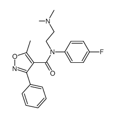 N-(p-fluorophenyl)-N-(2-dimethylaminoethyl)-5-methyl-3-phenyl-4-isoxazole carboxamide Structure