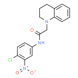 N-(4-CHLORO-3-NITROPHENYL)-2-[3,4-DIHYDRO-1(2H)-QUINOLINYL]ACETAMIDE structure