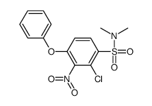 2-chloro-N,N-dimethyl-3-nitro-4-phenoxybenzenesulfonamide Structure