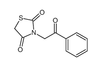 3-phenacyl-1,3-thiazolidine-2,4-dione Structure