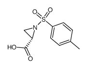 (2S)-N-para-toluenesulfonylaziridine-2-carboxylic acid Structure