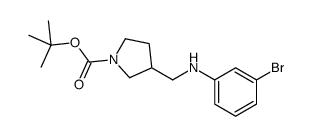 1-BOC-3-[(3-BROMOPHENYL-AMINO)-METHYL]-PYRROLIDINE Structure