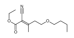 ethyl 5-butoxy-2-cyano-3-methylpent-2-enoate Structure