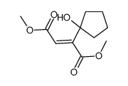 dimethyl 2-(1-hydroxycyclopentyl)but-2-enedioate Structure