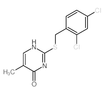 2-[(2,4-dichlorophenyl)methylsulfanyl]-5-methyl-3H-pyrimidin-4-one picture