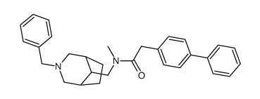 N-[(3-Benzyl-3-azabicyclo[3.2.1]oct-8-yl)methyl]-2-biphenyl-4-yl-N-methylacetamide Structure