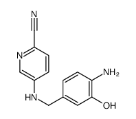 5-[(4-amino-3-hydroxyphenyl)methylamino]pyridine-2-carbonitrile Structure