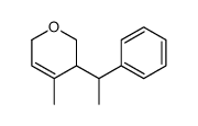 4-methyl-3-(1-phenylethyl)-3,6-dihydro-2H-pyran结构式