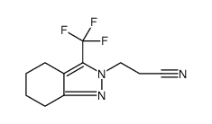 2H-Indazole-2-propanenitrile, 4,5,6,7-tetrahydro-3-(trifluoromethyl) structure