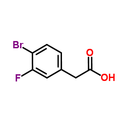 4-溴-3-氟苯乙酸结构式