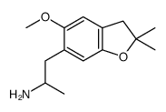 1-(5-methoxy-2,2-dimethyl-3H-1-benzofuran-6-yl)propan-2-amine Structure