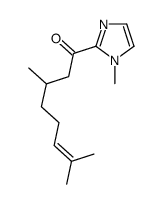 3,7-dimethyl-1-(1-methylimidazol-2-yl)oct-6-en-1-one Structure