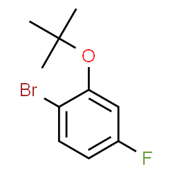 1-Bromo-2-(1,1-dimethylethoxy)-4-fluorobenzene结构式