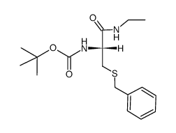 Boc-Cys(Bzl)-NH-Et Structure