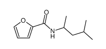 N-(4-methylpentan-2-yl)furan-2-carboxamide结构式