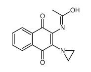 N-[3-(aziridin-1-yl)-1,4-dioxonaphthalen-2-yl]acetamide Structure