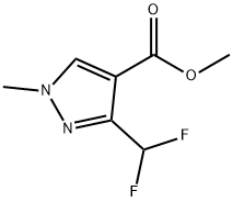 3-(二氟甲基)-1-甲基-1H-吡唑-4-羧酸甲酯结构式