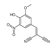 2-[(4-hydroxy-3-methoxy-5-nitrophenyl)methylidene]propanedinitrile结构式