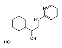 1-Cyclohexyl-2-(2-pyridinylamino)ethanol hydrochloride (1:1)结构式