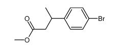 methyl 3-(4-bromophenyl)butanoate Structure