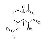 ((1R,4aS,8S,8aR)-8-Hydroxy-5,8a-dimethyl-7-oxo-1,4,4a,7,8,8a-hexahydro-naphthalen-1-yl)-acetic acid Structure