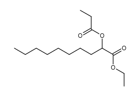 ethyl 2-(propionyloxy)decanoate结构式