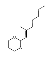 (methyl-2' hepten-1')yl-2 oxathiane-1,3结构式